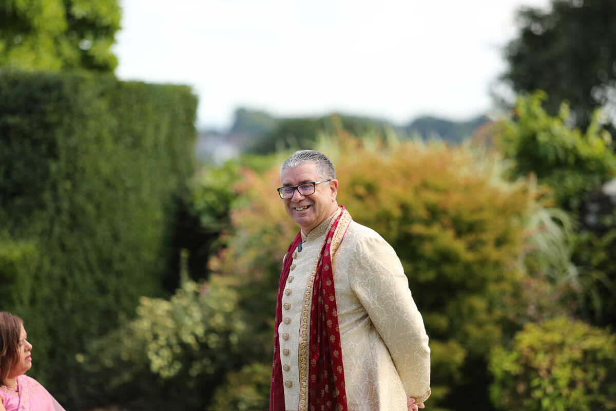 groom laughing